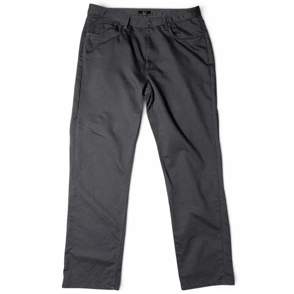 Quince Comfort Stretch Traveler 5-Pocket Pants Mens Actual Size 35x34 Charcoal